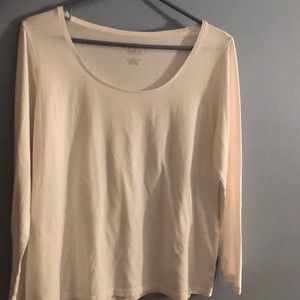 Talbots boatneck long sleeve tee
